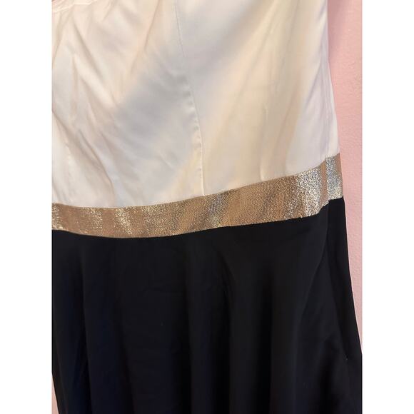 Express Y2K Strapless Colorblock Women's Mini Dress HOCO 10 - Picture 2 of 9